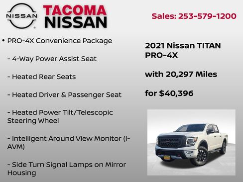 Used 2021 Nissan Titan PRO-4X w/ Pro-4x Convenience Package image 18