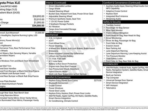 Used 2023 Toyota Prius XLE FWD image 2