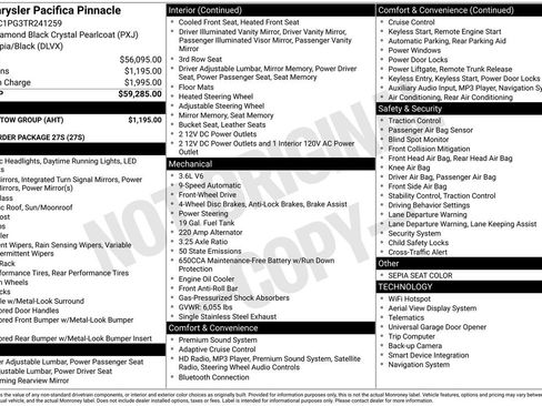 New 2026 Chrysler Pacifica Pinnacle w/ Trailer Tow Group image 33
