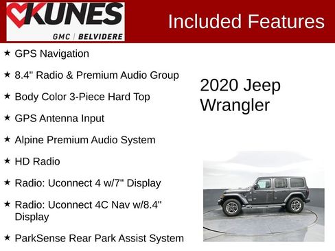 Used 2020 Jeep Wrangler Unlimited Sahara image 2