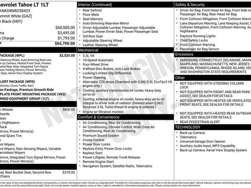 Certified 2022 Chevrolet Tahoe LT w/ Luxury Package image 11