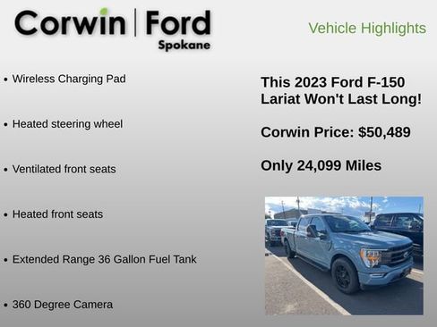 Used 2023 Ford F150 Lariat AWD/4WD image 17