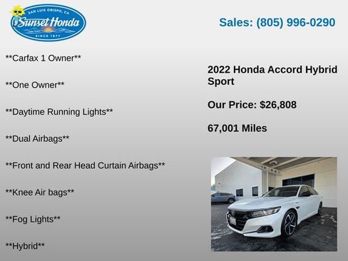 Used 2022 Honda Accord Sport image 6