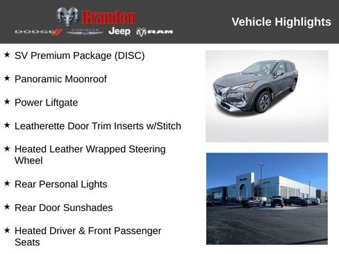 Used 2023 Nissan Rogue SV w/ SV Premium B Package AWD/4WD image 3