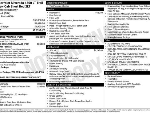 Used 2024 Chevrolet Silverado 1500 LT Trail Boss w/ Convenience Package II AWD/4WD image 4