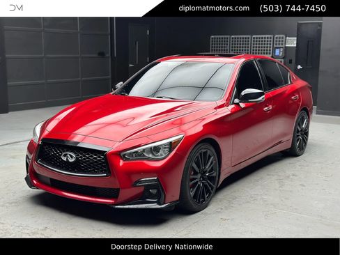 Used 2021 INFINITI Q50 Red Sport 400 w/ Proactive Package image 1