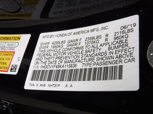 Used 2019 Honda Accord EX image 39