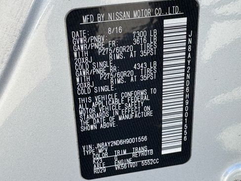 Used 2017 Nissan Armada Platinum RWD image 33