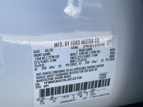 Used 2020 Ford Explorer ST w/ ST Street Pack image 35