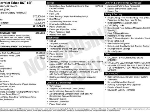 Used 2025 Chevrolet Tahoe RST w/ Comfort Package AWD/4WD image 4