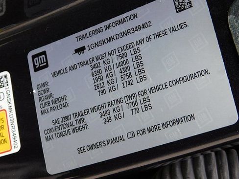 Used 2022 Chevrolet Tahoe LS w/ Driver Alert Package image 27