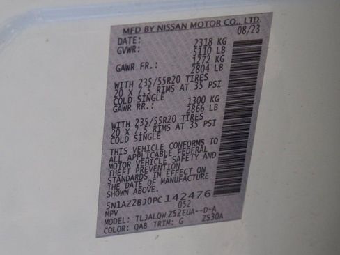 Used 2023 Nissan Murano SV w/ SV Midnight Edition Package image 46