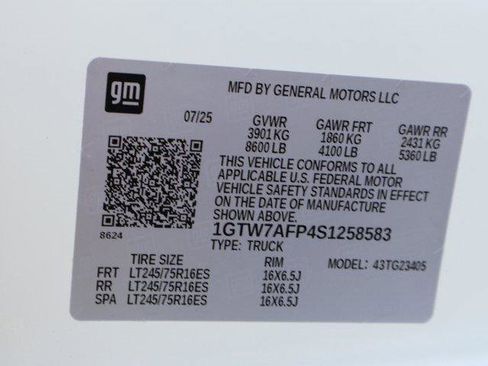 New 2025 GMC Savana 2500 w/ Driver Convenience Package image 46