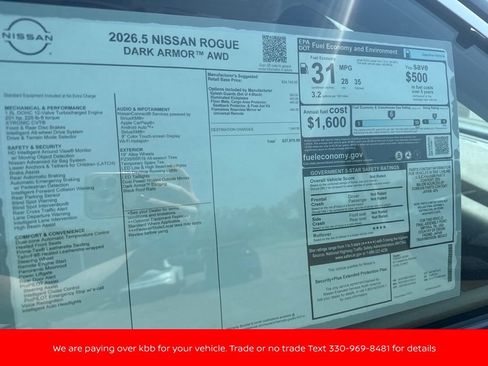 New 2026 Nissan Rogue Dark Armor AWD/4WD image 45