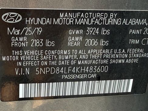 Used 2019 Hyundai Elantra Limited w/ Cargo Package FWD image 38