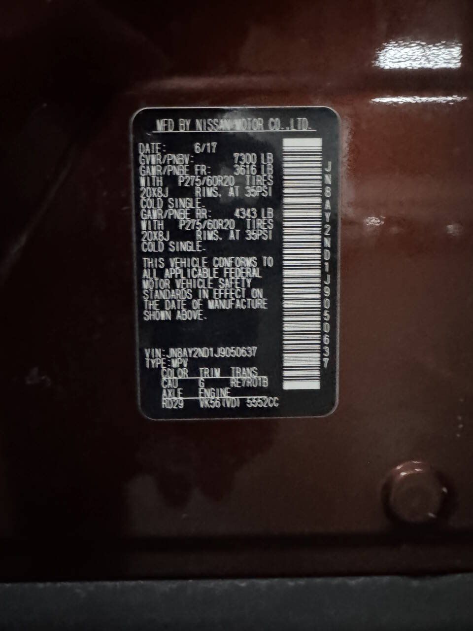 Used 2018 Nissan Armada SL RWD image 37