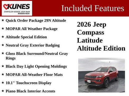 New 2026 Jeep Compass Latitude AWD/4WD image 3