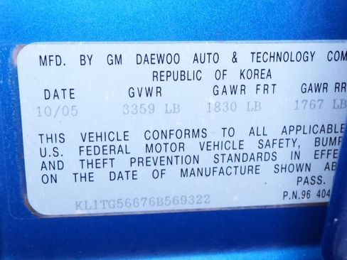 Used 2006 Chevrolet Aveo LT image 24