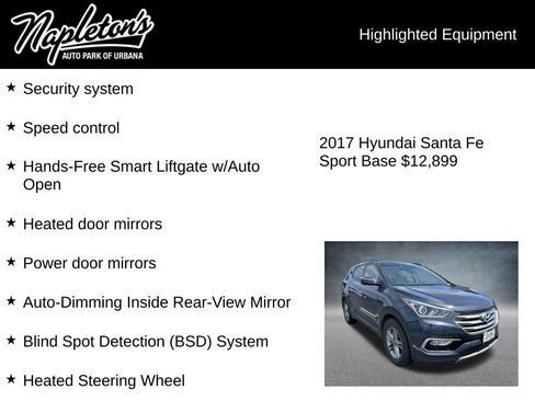 Used 2017 Hyundai Santa Fe Sport w/ 2.4L Tech Package 04 FWD image 7