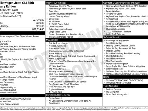 Used 2019 Volkswagen Jetta GLI FWD image 17