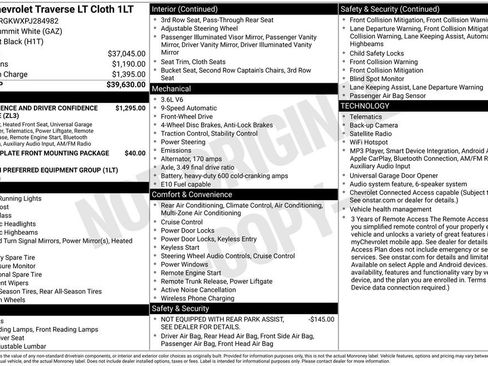 Used 2023 Chevrolet Traverse LT FWD image 10
