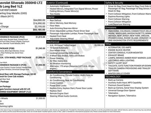 Used 2025 Chevrolet Silverado 3500 LTZ w/ LTZ Convenience Package image 39