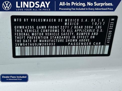 Used 2018 Volkswagen GTI SE w/ SE Leather Package FWD image 26