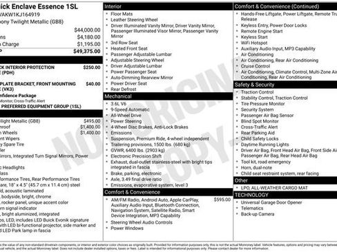 Certified 2019 Buick Enclave Essence AWD/4WD image 29