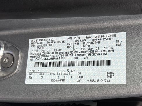 Used 2024 Ford Escape Active AWD/4WD image 23
