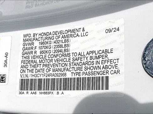 Used 2024 Honda Accord LX image 34