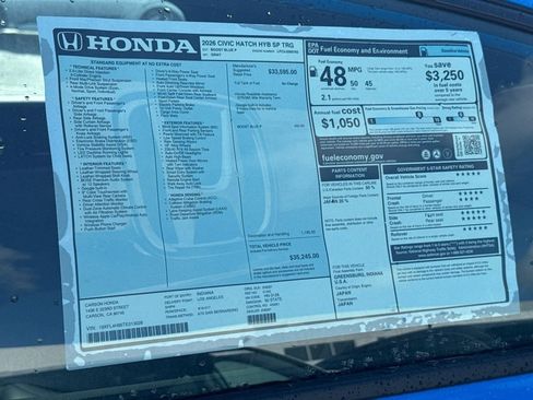 New 2026 Honda Civic Sport Touring image 32