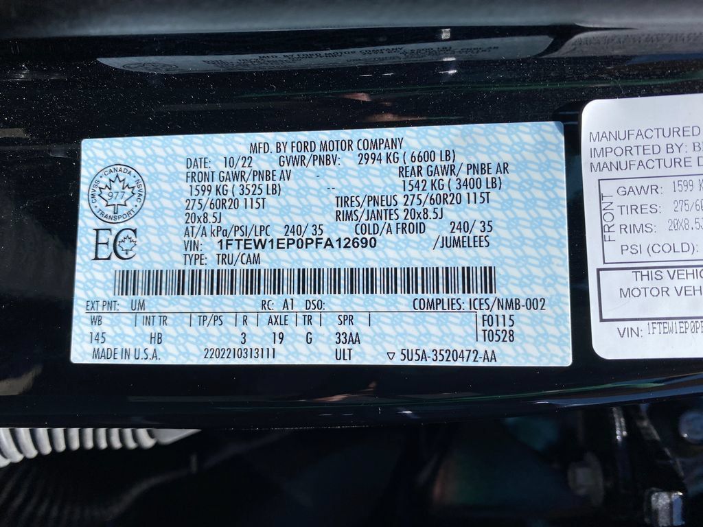 Used 2023 Ford F150 Lariat w/ Equipment Group 502A High AWD/4WD image 13