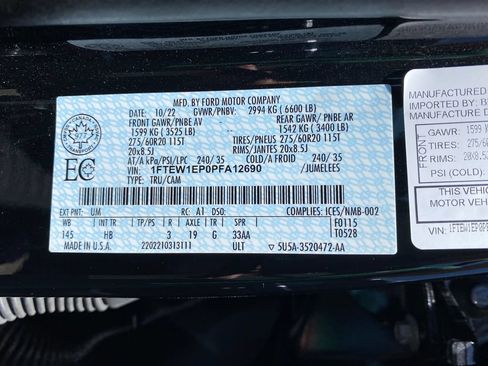 Used 2023 Ford F150 Lariat w/ Equipment Group 502A High AWD/4WD image 13