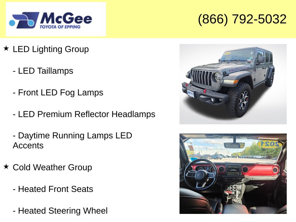 Used 2021 Jeep Wrangler Unlimited Rubicon w/ Dual Top Group AWD/4WD image 12