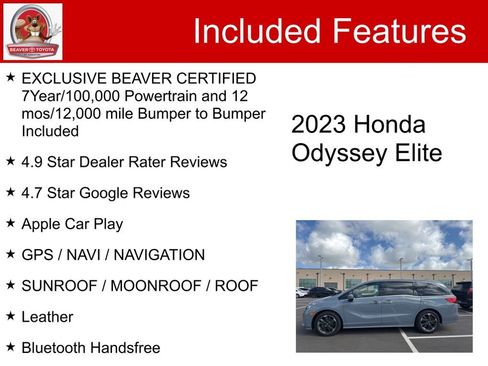 Used 2023 Honda Odyssey Elite image 5