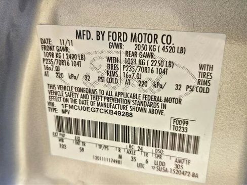 Used 2012 Ford Escape Limited image 23