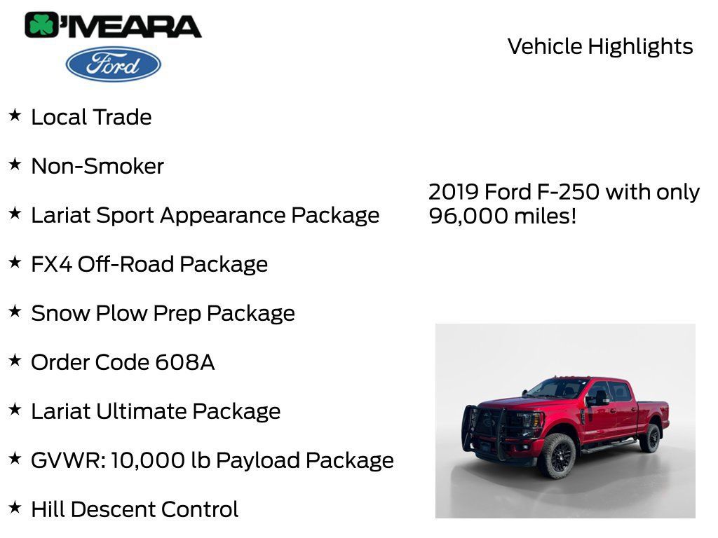 Used 2019 Ford F250 Lariat w/ Lariat Ultimate Package AWD/4WD image 8