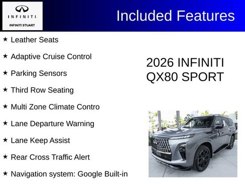 Certified 2026 INFINITI QX80 4WD w/ Sport Exterior Package image 4
