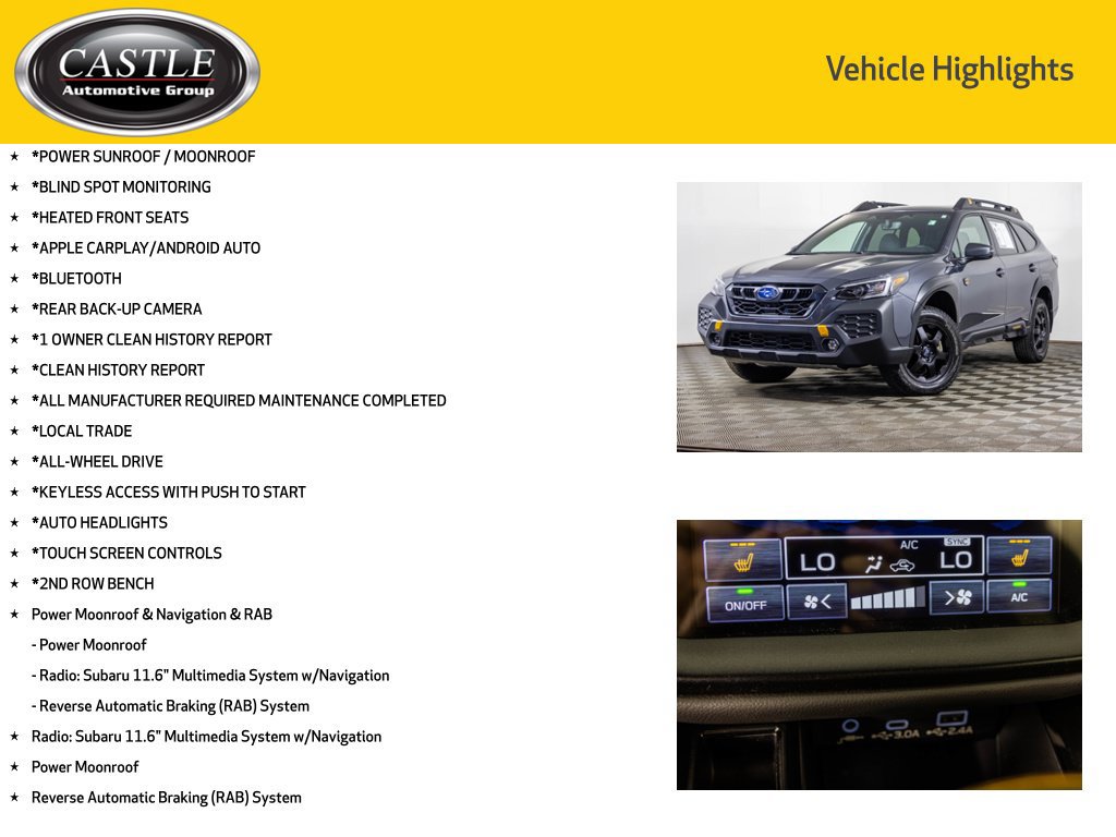 Used 2025 Subaru Outback Wilderness AWD/4WD image 3