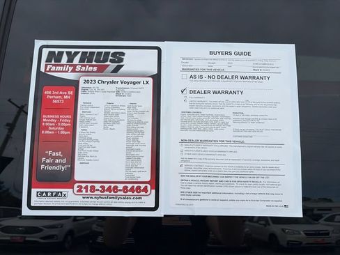 Used 2023 Chrysler Voyager LX FWD image 54