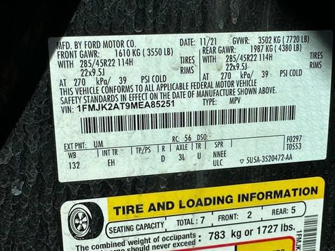 Used 2021 Ford Expedition Max Limited AWD/4WD image 20