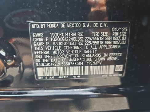 Certified 2025 Honda HR-V Sport image 32