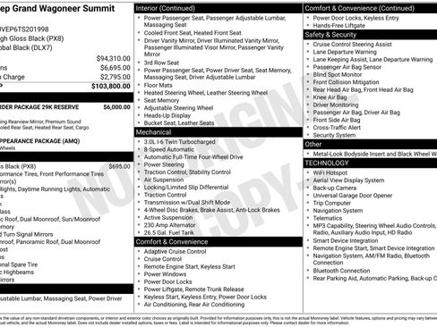 New 2026 Jeep Grand Wagoneer Summit AWD/4WD image 3