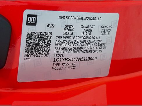 Used 2022 Chevrolet Corvette Stingray Preferred Cpe w/ 2LT image 33