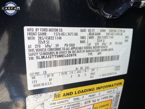 Used 2021 Lincoln Navigator Black Label w/ Cargo Convenience Package image 45