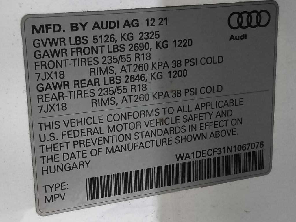 Used 2022 Audi Q3 2.0T Premium w/ Convenience Package AWD/4WD image 20