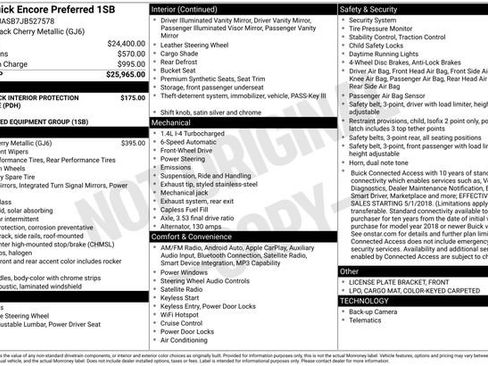 Used 2018 Buick Encore Preferred image 36