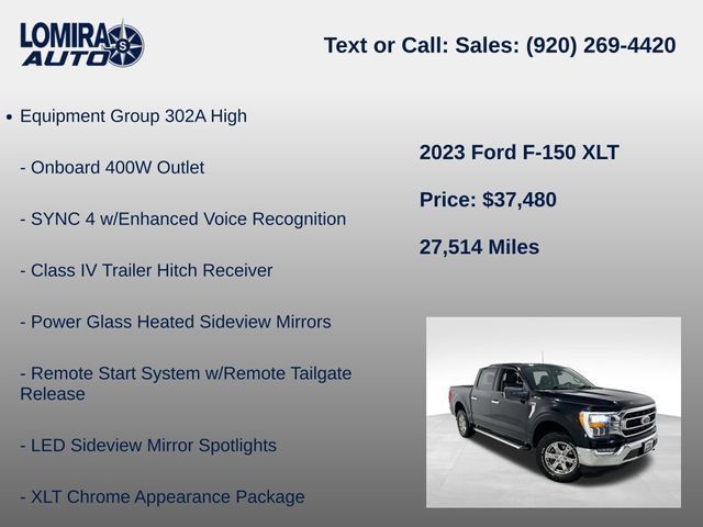 Used 2023 Ford F150 XLT w/ Equipment Group 302A High AWD/4WD image 8