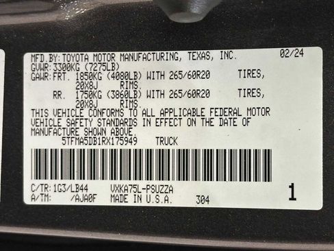 Used 2024 Toyota Tundra 1794 Edition image 34