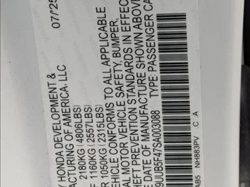 Certified 2025 Acura TLX w/ Technology Package FWD image 26